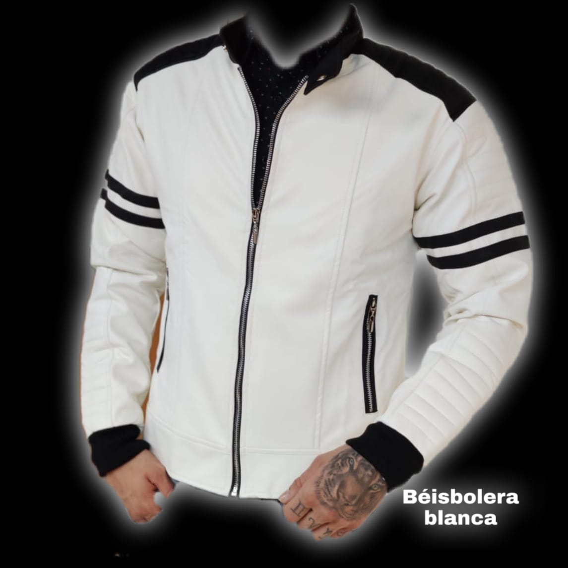 Beisbolera en Cuero Textil Premium